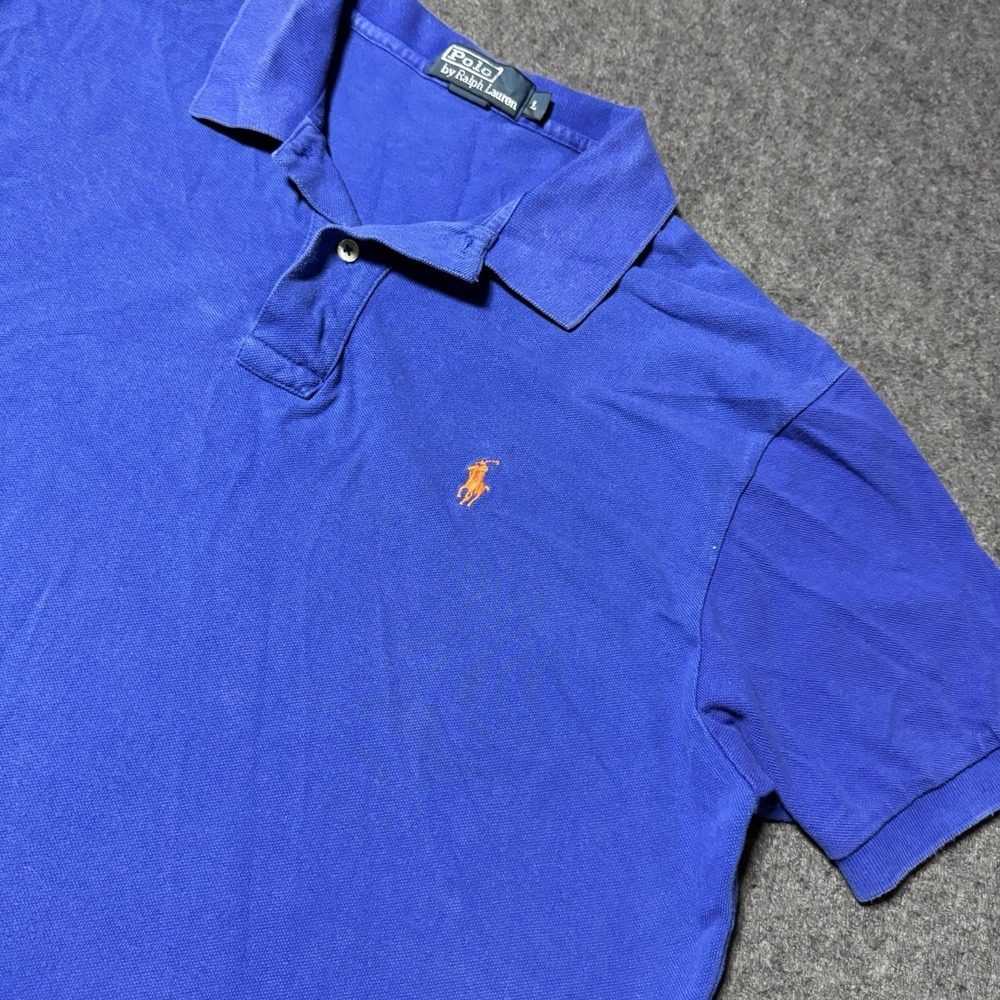 VTG 90s Polo Ralph Lauren Mens Polo Short Sleeve Shirt Mens L Preppy Golf Retro - Picture 1 of 7
